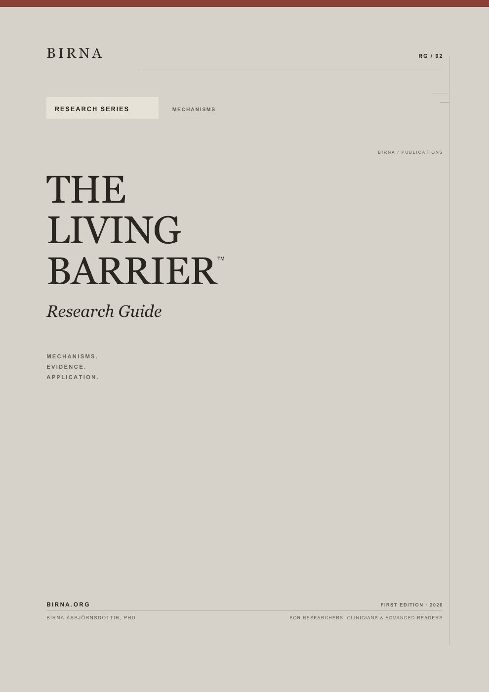 Cover of The Living Barrier™ Research Guide